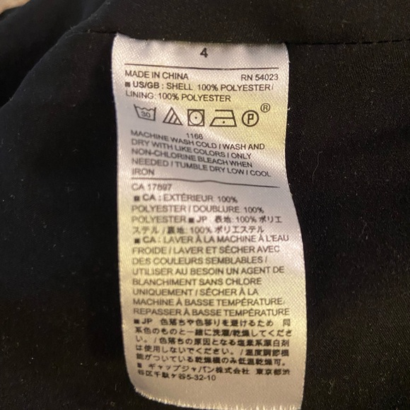 Banana Republic Black Midi Skirt - Size 4 - Picture 4 of 6